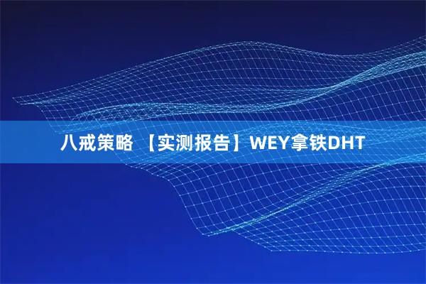 八戒策略 【实测报告】WEY拿铁DHT
