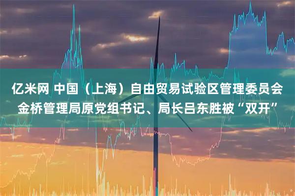 亿米网 中国（上海）自由贸易试验区管理委员会金桥管理局原党组书记、局长吕东胜被“双开”